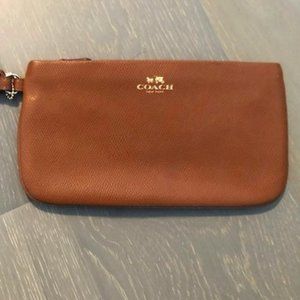 Authentic Coach NWOT leather wristlet